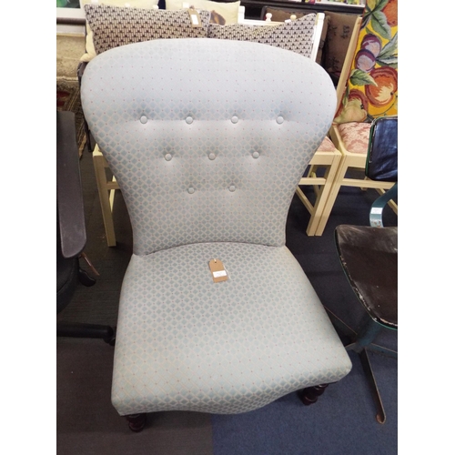 503 - A button and spoon back nursing chair