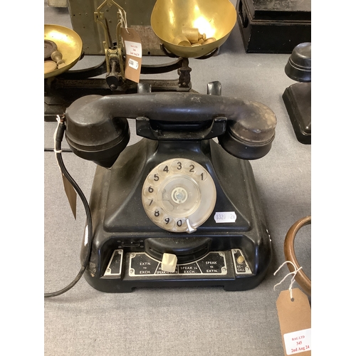 347 - A vintage 1930's black telephone