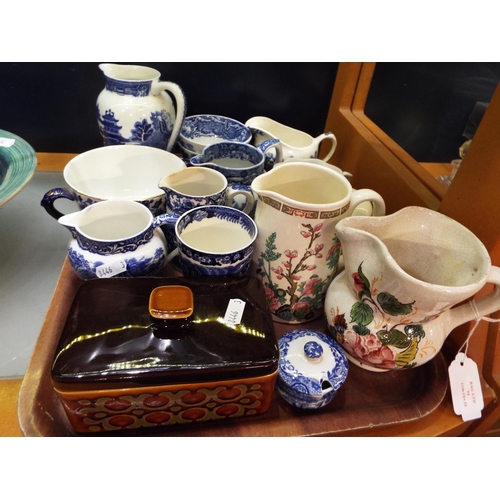 94 - A mixed selection of blue and white china to include Spode