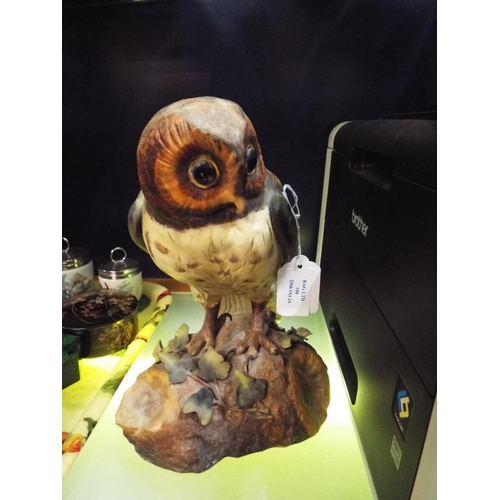 100 - A Crown Derby figurine of a 'Barn Owl' A/F