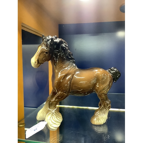 28 - A Beswick china Shire horse 8 1/2