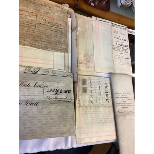 68 - A folder of Indentures, court papers etc