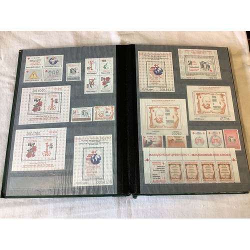 74 - An album housing a quantity of stamps to include Monaco, Isle Of Man, Nigeria, Saint Lucia etc mint