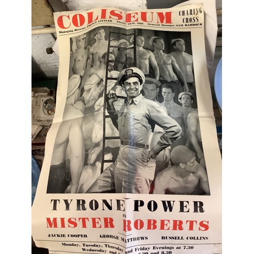 82 - A mixed selection of ephemera relating to Tyrone Power to include poster, photographs, two autograph... 