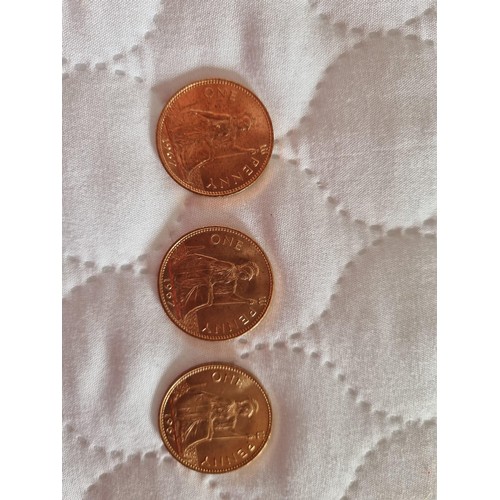 200 - A un-opened bag of one pence pieces with original bank seal