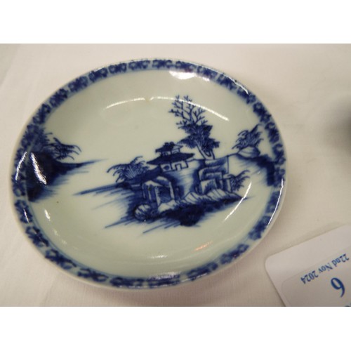 6 - A Geldersmalsen Nanking Cargo Chinese tea bowl and saucer with riverscape decoration with original l... 