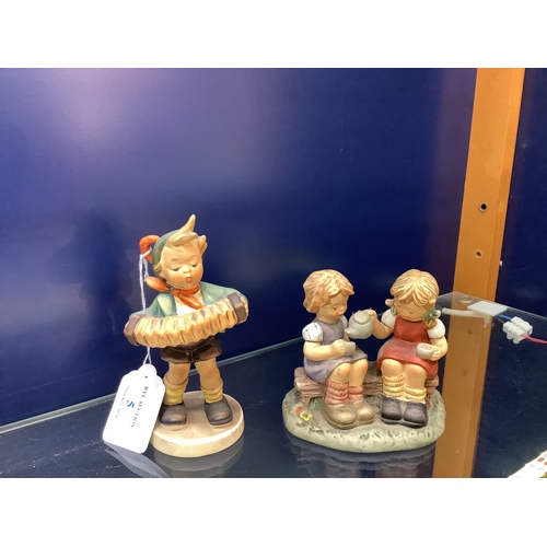 5 - Two Goebel figurines 'Tea Time' and 'Accordion Boy'