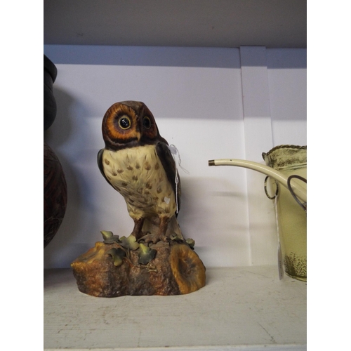 516 - A Crown Derby figurine of a 'Barn Owl' A/F