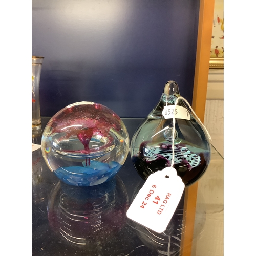 41 - Two Caithness paperweights 'Bauble Bangle' and 'Saracen,