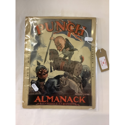 86 - An original Punch front cover 1915