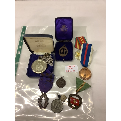 153A - A selection of assorted vintage medals