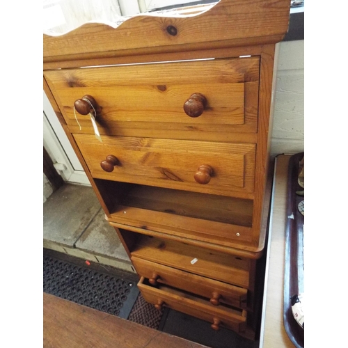 577 - A pair of pine bedside cabinets