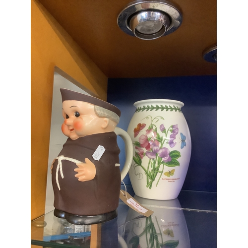 54 - A Goebels friar jug and a Portmeirion vase