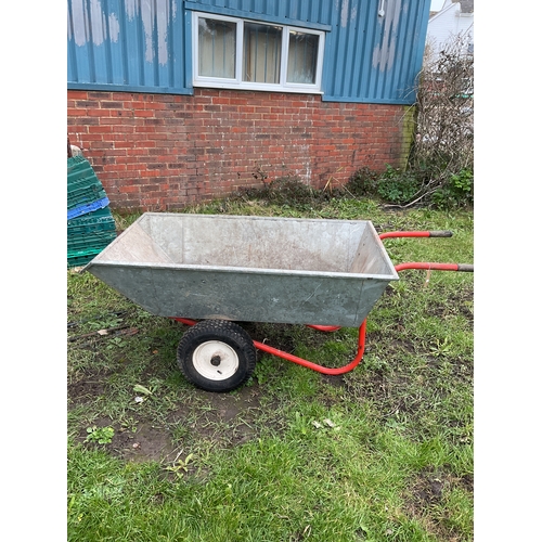 520 - A large Saxon Model 9H wheelbarrow capacity 9 1/4 cu ft