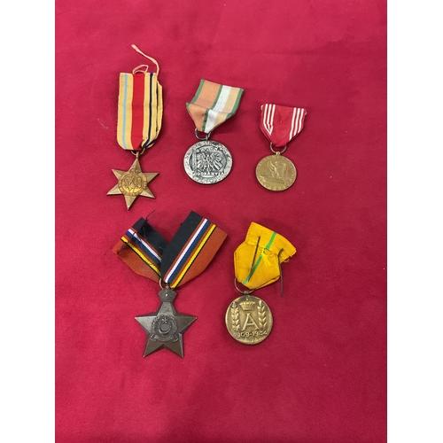 132 - A selection of assorted medals to include The Africa Star etc