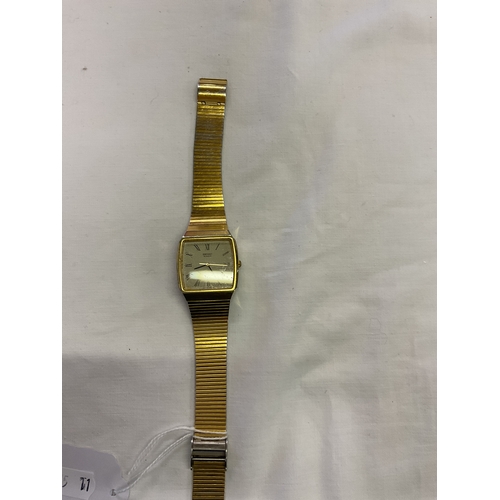 217 - A gents gold tone Seiko wristwatch