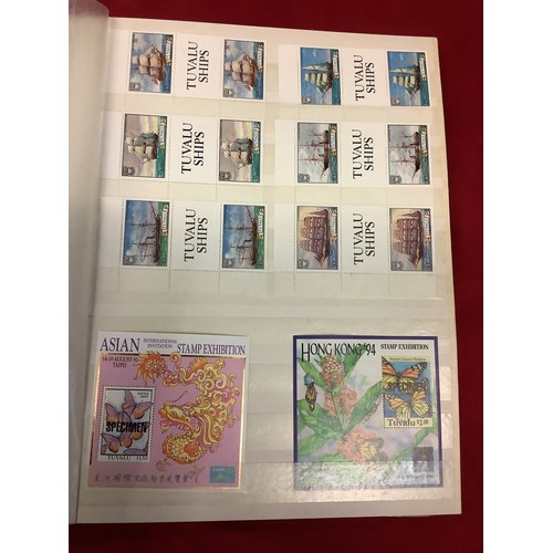 172 - An album housing a large quantity of Tuvalu unmounted and mint stamps from the 1970's