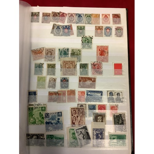 180 - A stock book housing Russian stamps