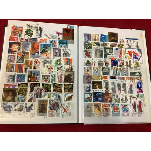 180 - A stock book housing Russian stamps