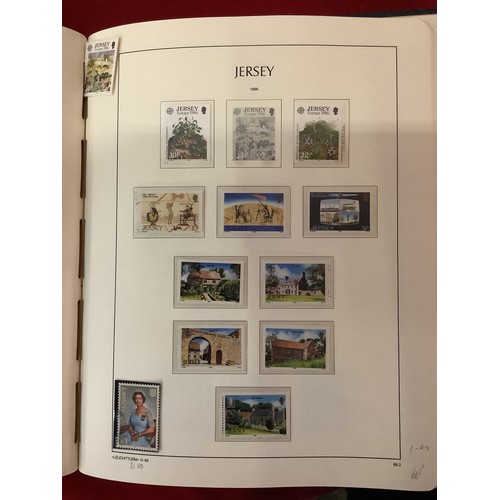 183 - An album housing a large selection of Jersey stamps mainly unmounted from 1941 to 1995