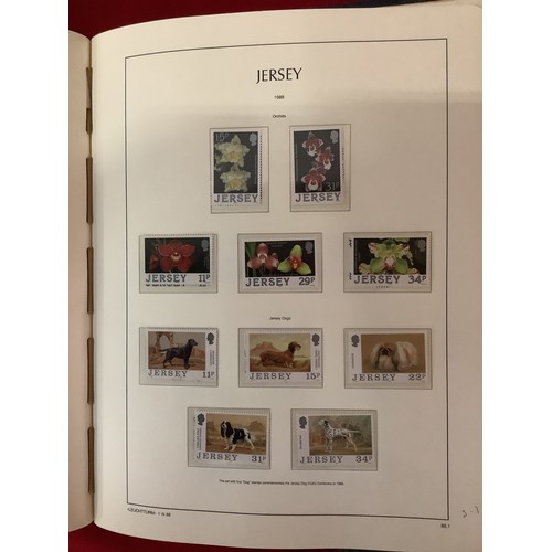 183 - An album housing a large selection of Jersey stamps mainly unmounted from 1941 to 1995