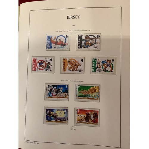 183 - An album housing a large selection of Jersey stamps mainly unmounted from 1941 to 1995