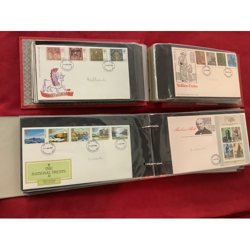 191 - Two albums housing a quantity of First Day Covers to include 'RX 102 Fishing', 'The National Trust',... 