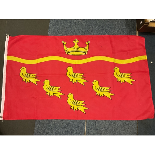 240 - Two Sussex flags 61” x 35”