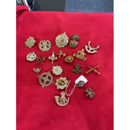 206 - A selection of assorted British cap badges to include The Royal Scots Fusiliers, Argyll And Sutherla... 