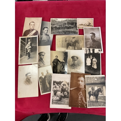 251 - A selection of military photographs etc and a Soldiers Small Book