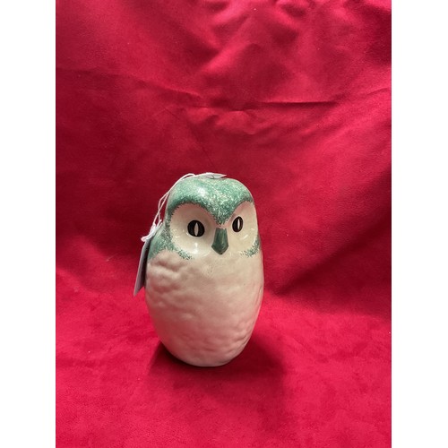 29 - A Rye Pottery Owl in green colour way