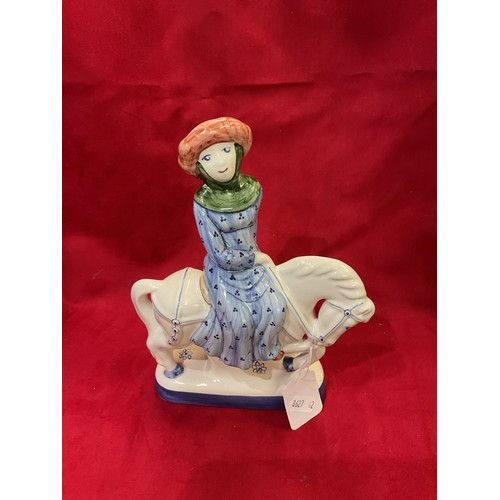 100 - A Rye Pottery Canterbury Tales Chaucer figure 'The Dyer's Wife'