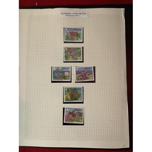 196 - An album housing a selection of Alderney unmounted mint stamps from 1997 to modern