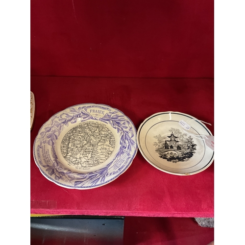 379 - Three early 19thC Choisy plates