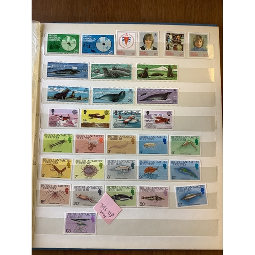 142 - An album housing a quantity of Commonwealth unmounted mint stamps to include Kiribati, Caicos Island... 