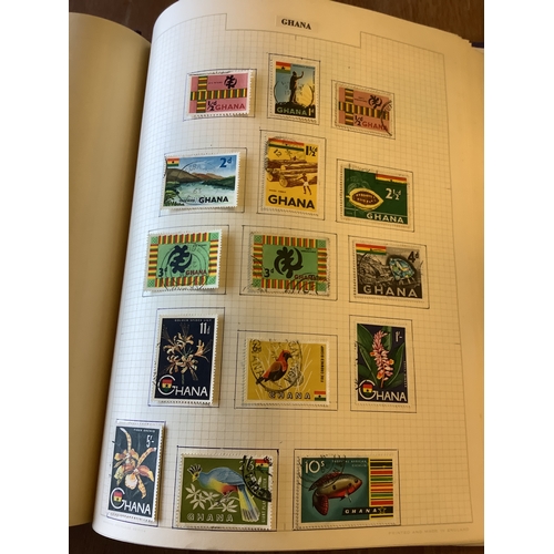 143 - An album housing a selection of Queen Victoria and Queen Elizabeth II stamps to include Cyprus, Ceyl... 