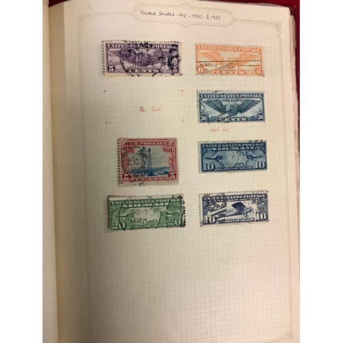 128 - An album housing a selection of United States used stamps