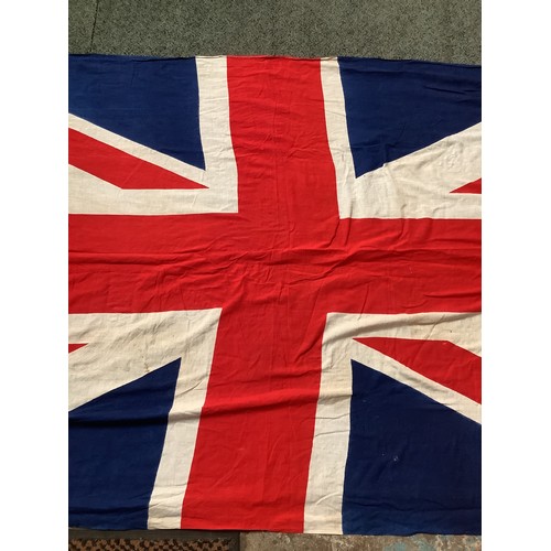 484 - A vintage Union Jack cloth flag 96” x 47”