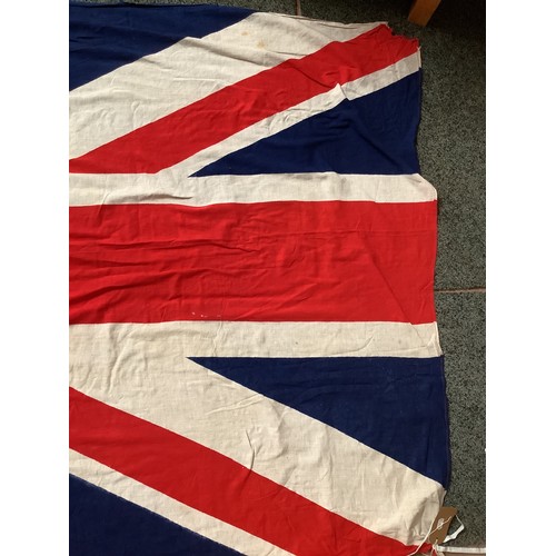 484 - A vintage Union Jack cloth flag 96” x 47”