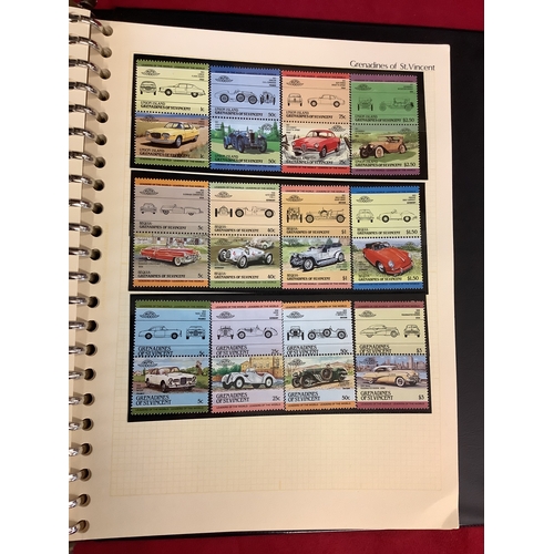 124 - An album housing a selection of unmounted and mint stamps to include St Vincent Grenadines