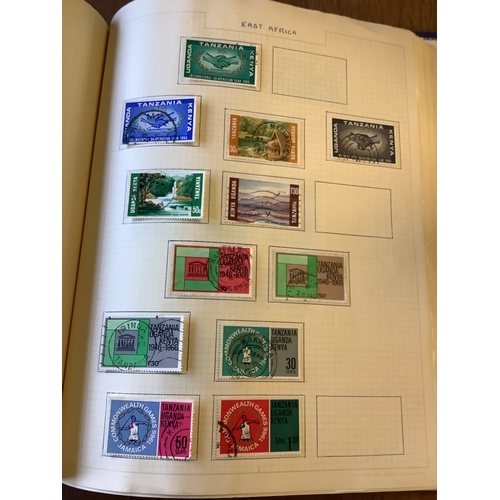 143 - An album housing a selection of Queen Victoria and Queen Elizabeth II stamps to include Cyprus, Ceyl... 