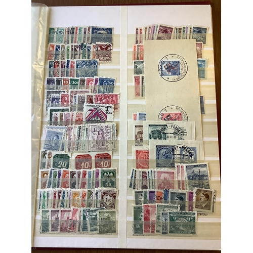 144 - An album housing a collection of Eastern Europe stamps used and mint