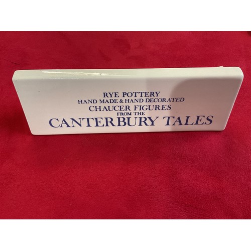 73 - A Rye Pottery Canterbury Tales advertising sign