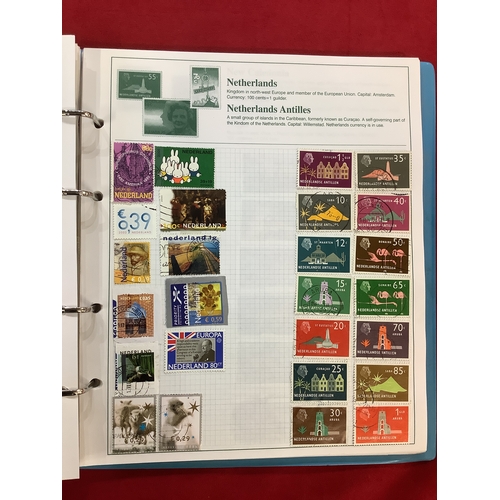 144 - A Swiftsure album housing a quantity of World stamps to include 'Ascension Island', 'Bermuda', 'The ... 