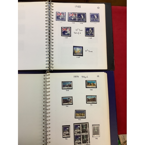 139 - Two albums housing a quantity of Australia used stamps to include 'Triumph 83', ''The First fleet', ... 