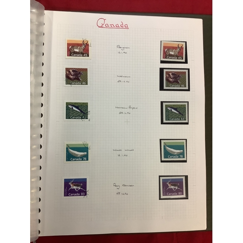 140 - An album housing Canada stamps and booklet collections dated from 1990's to include 'Phillipe Albert... 