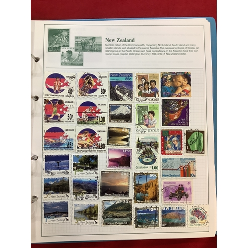 144 - A Swiftsure album housing a quantity of World stamps to include 'Ascension Island', 'Bermuda', 'The ... 