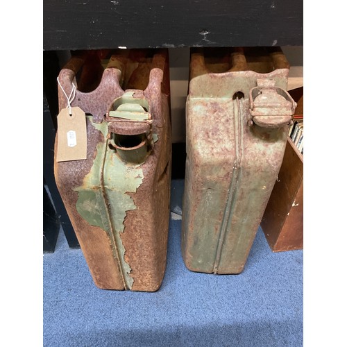 468 - Two vintage Jerry cans