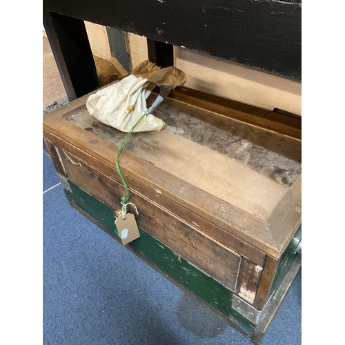 470 - A scratch built box with drawer