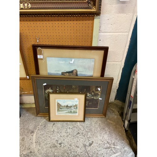 475 - A mounted framed and glazed print 'And When Did You Last See Your Father' together with a Limited Ed... 